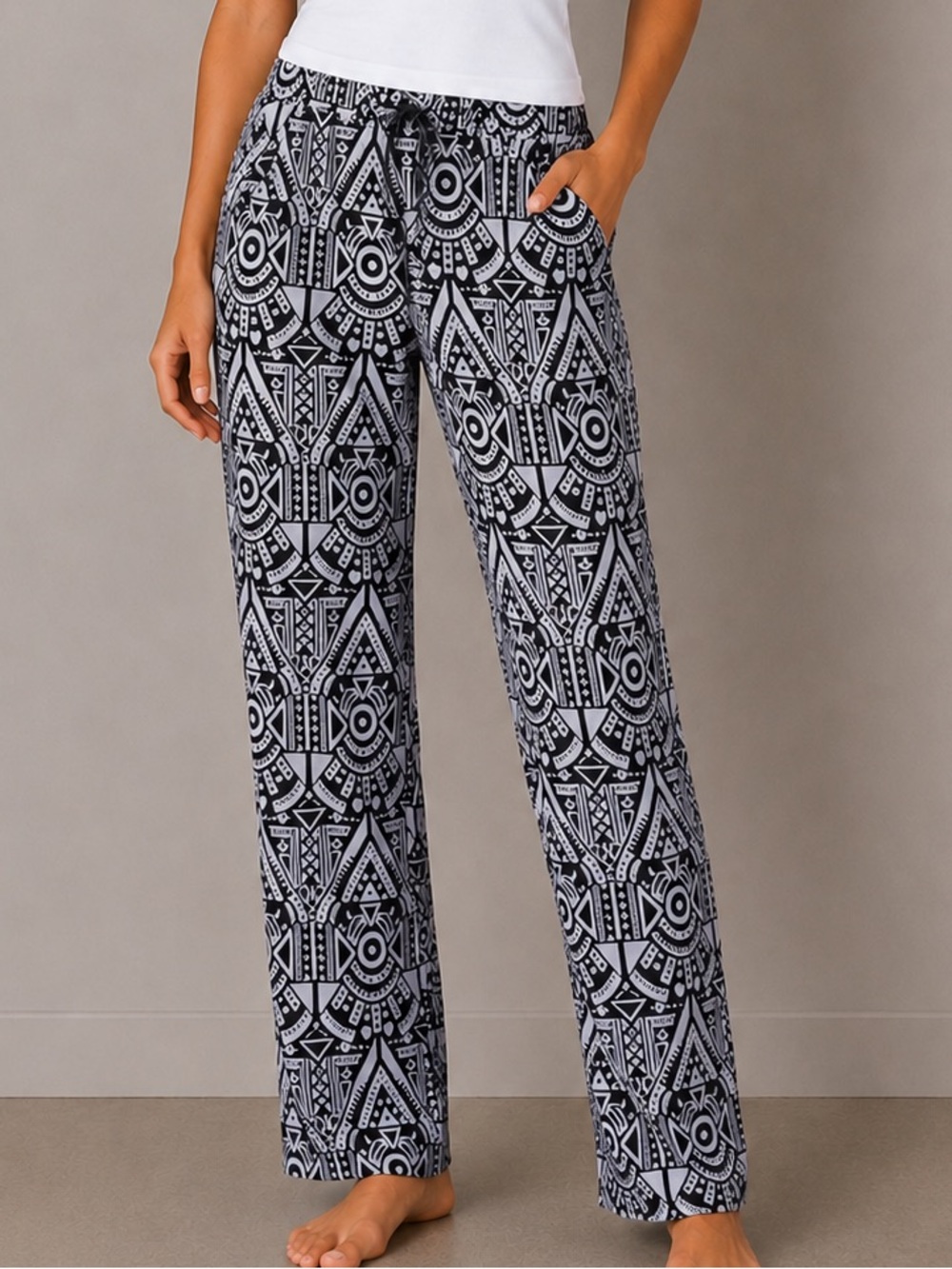 Divided Pants With Pockets